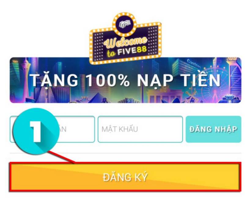 Hướng dẫn đăng ký tài khoản Five88 nhanh gọn và đúng cách